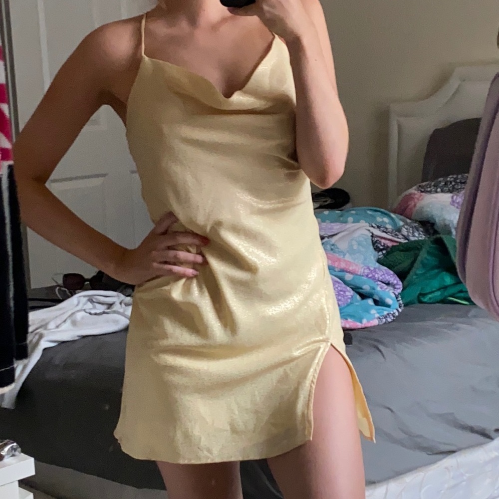 Lucky in the sky yellow dress